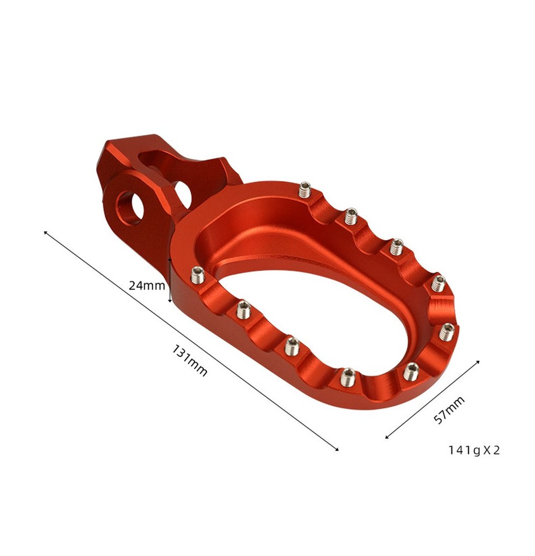 Подножки, пеги эндуро, алюминиевый с шипами. KTM16-23