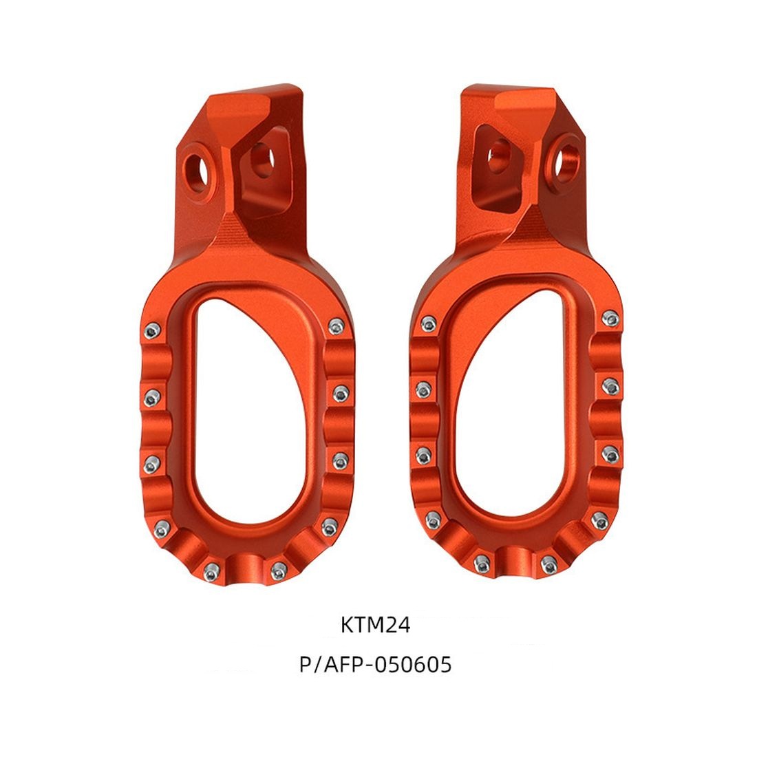 Подножки, пеги эндуро, алюминиевый CNC с шипами. KTM 24